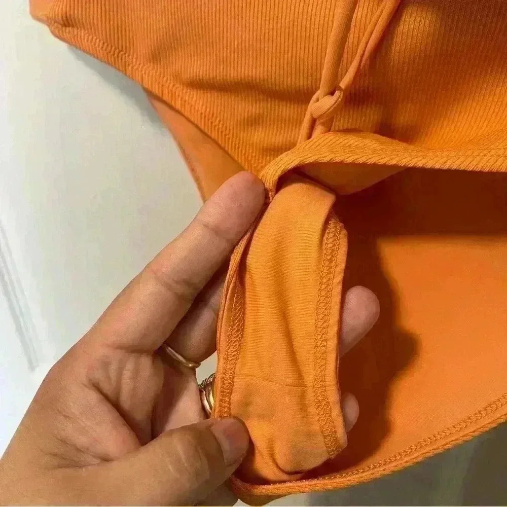 Tularosa Women's Orange Two Piece Bikini Sz M - Picture 4 of 5